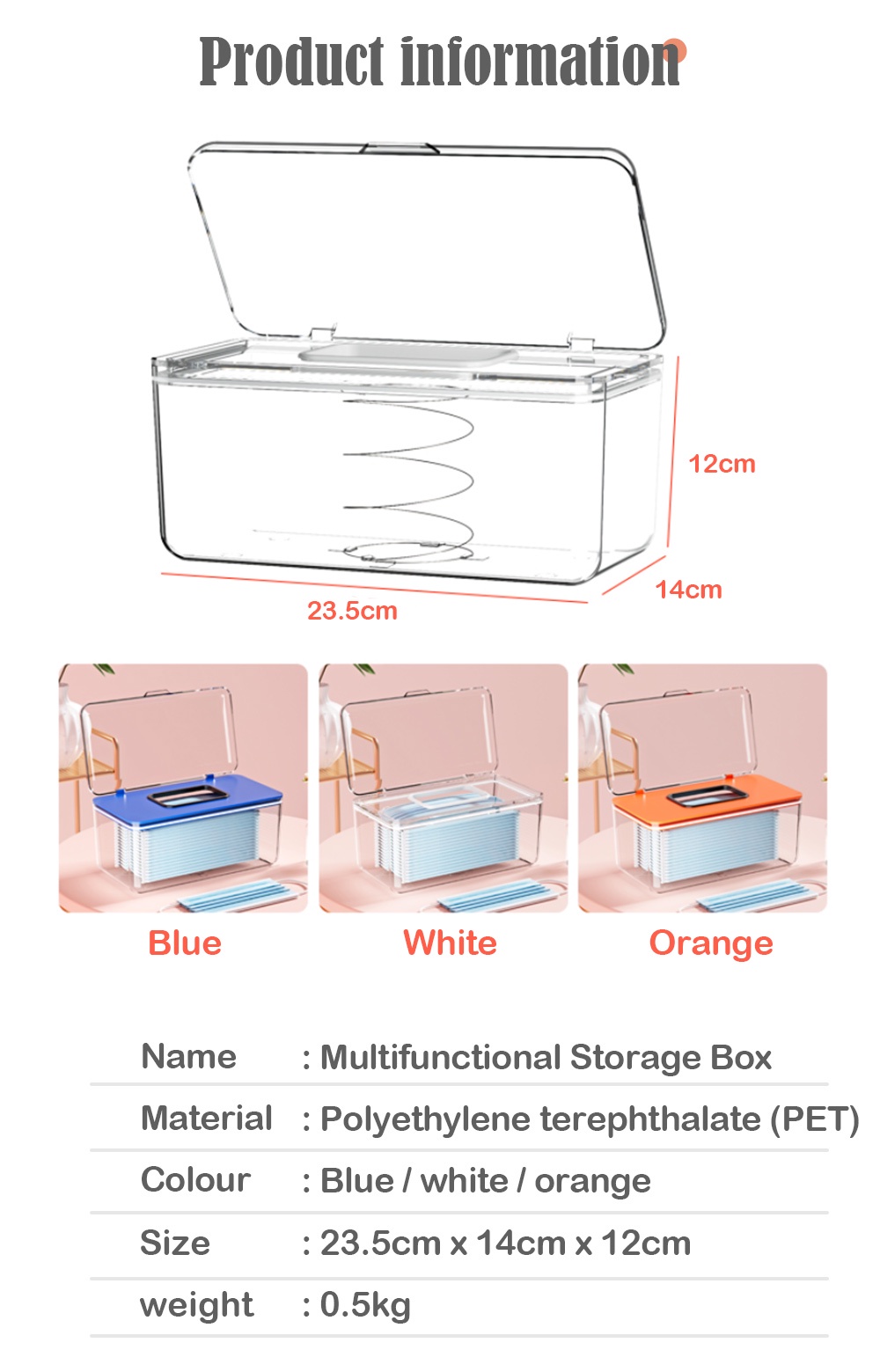 Multifunctional Transparent Mask Storage-9